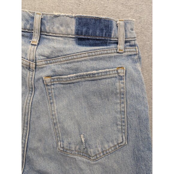 Abercrombie Fitch Jeans Womens SZ 10 High Rise '90s Straight Distressed Whiskers - Picture 12 of 16